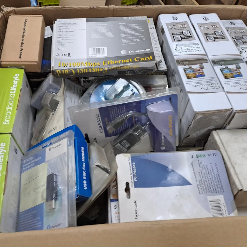 APPROXIMATELY 20 ASSORTED ELECTRICAL ITEMS TO INCLUDE CCTV H.264 DVR, WIRELESS ROUTER, USB 56K FAX MODEM, ETC - COLLECTION ONLY