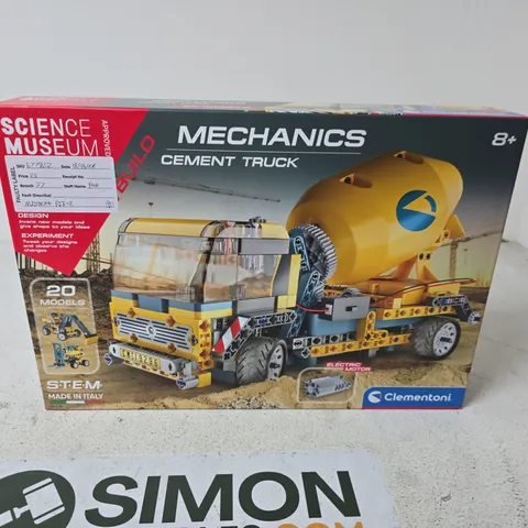 CLEMENTONI SCIENCE MUSEUM MECHANICS CEMENT TRUCK – STEM CONSTRUCTION KIT