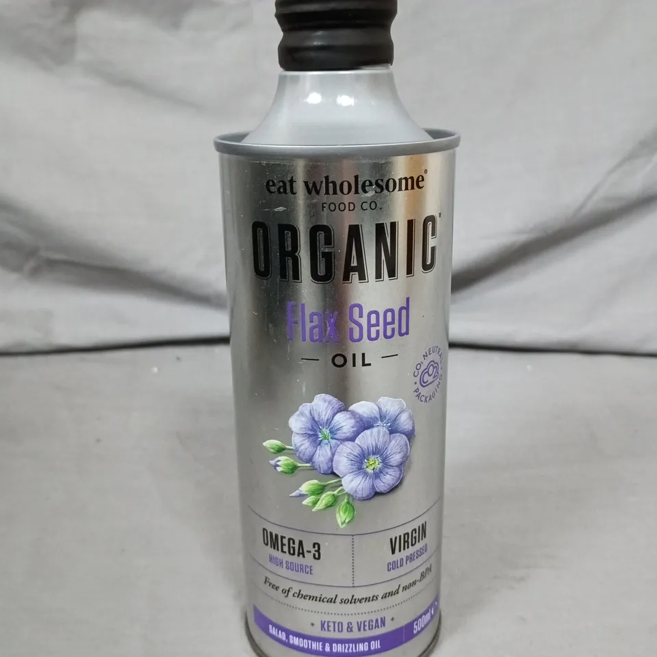 EAT WHOLESOME ORGANIC FLAX SEED OIL - 500ML 