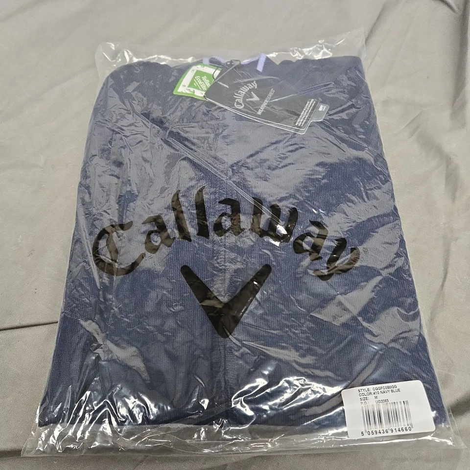 SEALED CALLAWAY WEATHER SERIES PULL OVER IN DARK NAVY  - SIZE MEDIUM