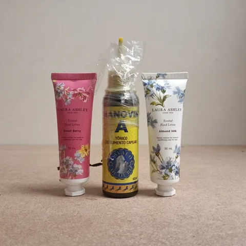 APPROXIMATELY 10 ASSORTED COSMETIC ITEMS TO INCLUDE NANOVIN, LAURA ASHLEY, ETC - COLLECTION ONLY
