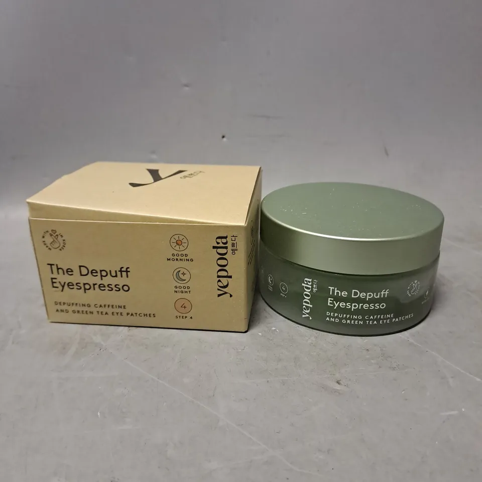 YEPODA THE DEPUFF ESPRESSO CAFFEINE & GREEN TEA EYE PATCHES 90G