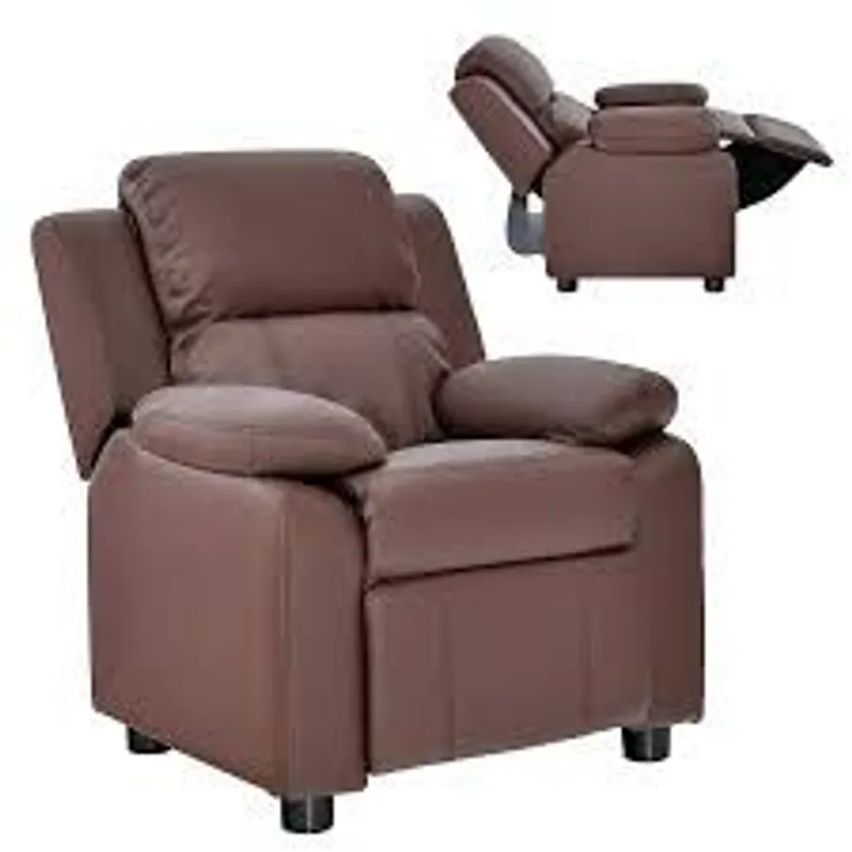 BOXED COSTWAY KIDS RECLINER CHAIR WITH ADJUSTABLE BACKREST AND FOOTREST 