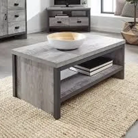 BOXED GFW BOSTON SIMPLE COFFEE TABLE - GREY (1 BOX)