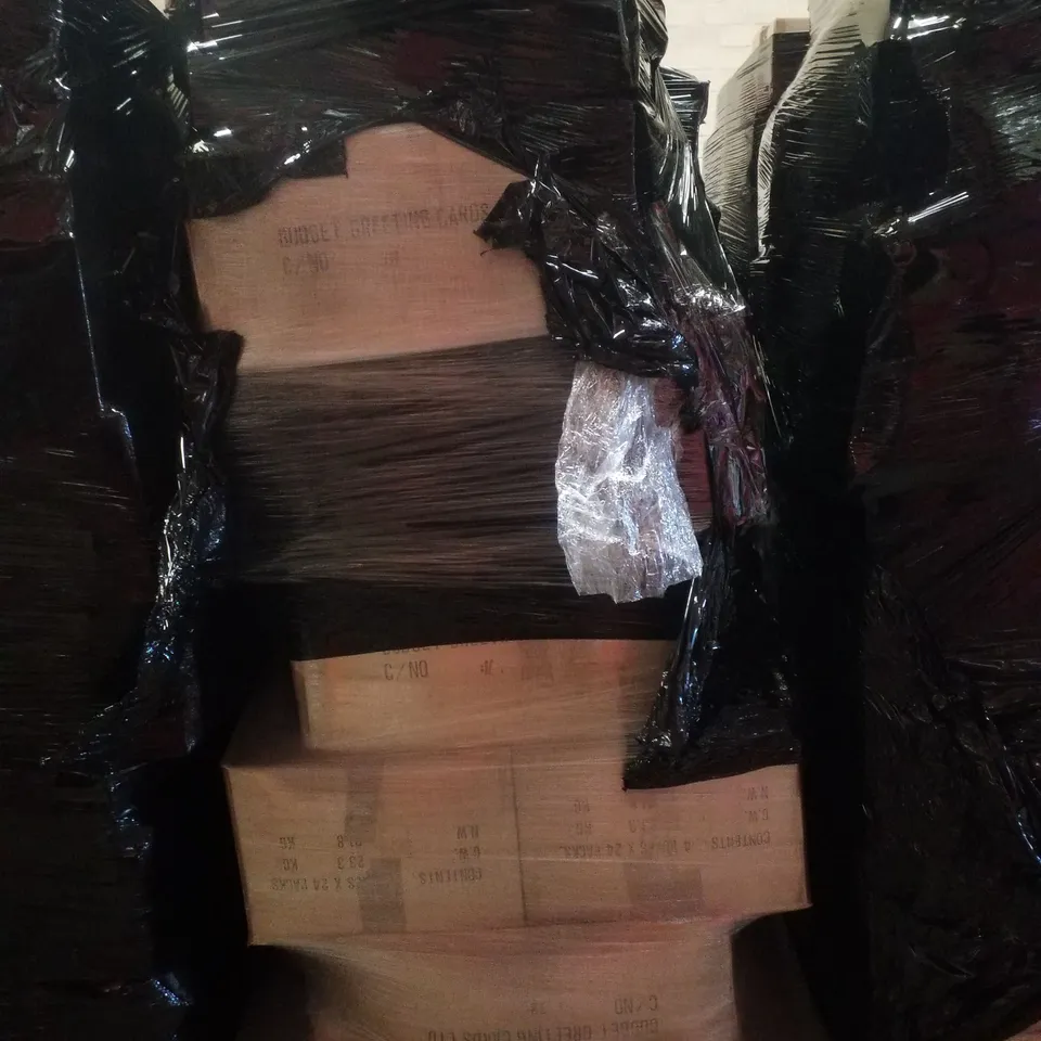 PALLET CONTAINING LARGE QUANTITY OF ASSORTED GREETINGS CARDS
