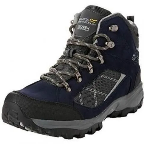REGATTA MENS CLYDEBANK WATERPROOF WALKING BOOTS - NAVY BLAZE SIZE 9.5