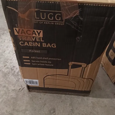 BOXED KEPLIN LUGG 15INCH VACAY TRAVEL CABIN BAG FOREST COLOUR 