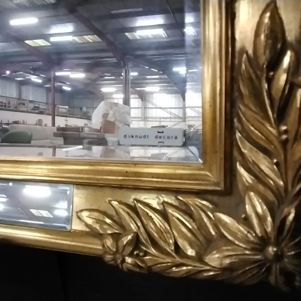 DEKNUDT MIRROR WITH GILT FRAME APPROXIMATELY 90X110CM RRP £1175