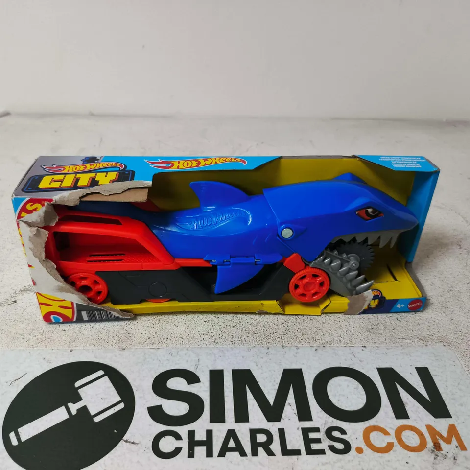 HOT WHEELS CITY BLUE SHARK-THEMED TOY CAR
