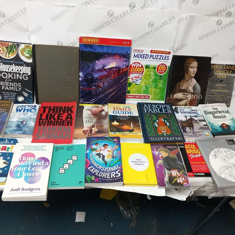 LARGE QUANTITY OF ASSORTED BOOK TITLES INCLUDE FICTION AND NON-FICTION TITLES BY AUTHORS SUCH AS;