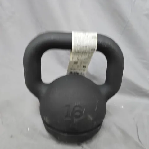 KETTLEBELL – 16 KG, BLACK CAST IRON