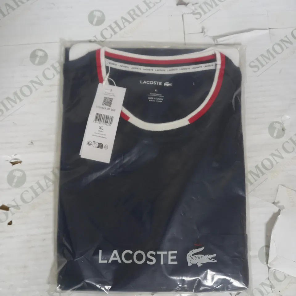 LACOSTE SLEEPWEAR TSHIRT IN NAVY SIZE XL