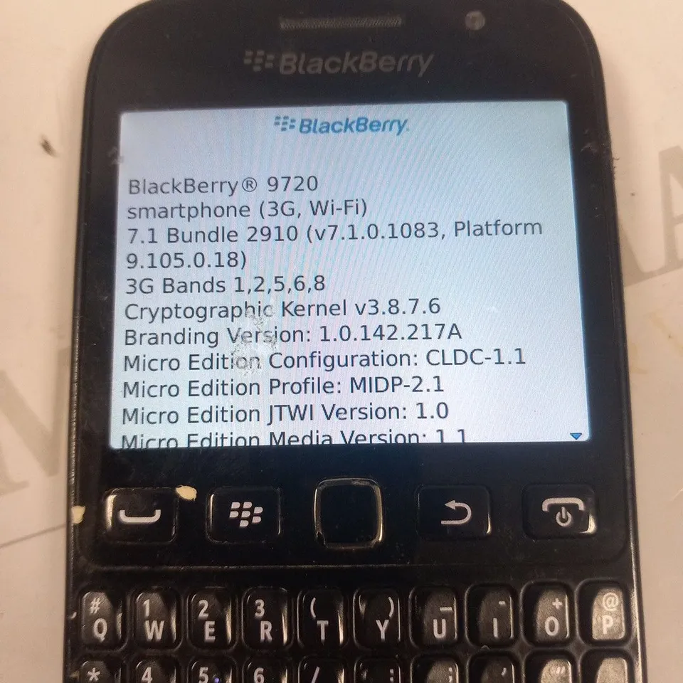 BLACKBERRY 9720 MOBILE PHONE