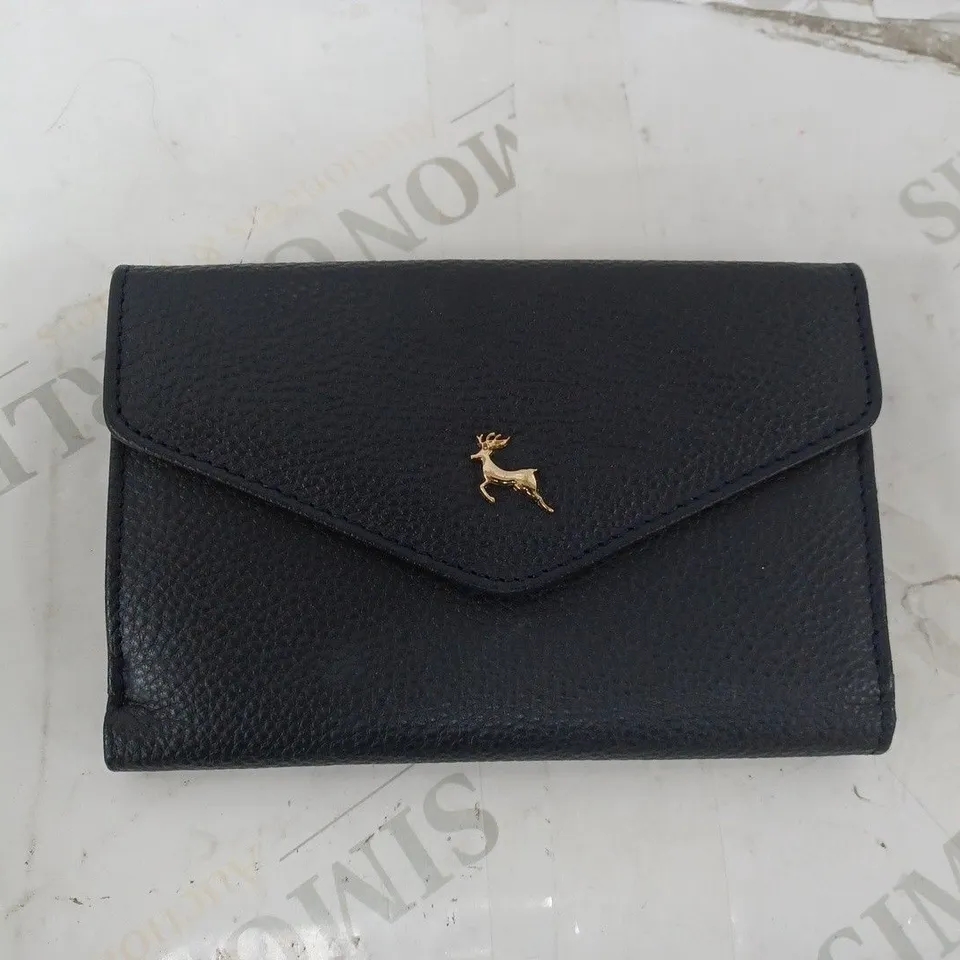 ASHWOOD LEATHER FLAP OVER MEDIUM WALLET 