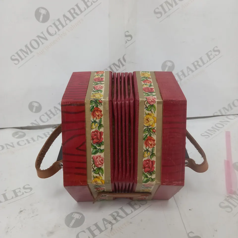 SCHOLER WOODEN ACCORDION 