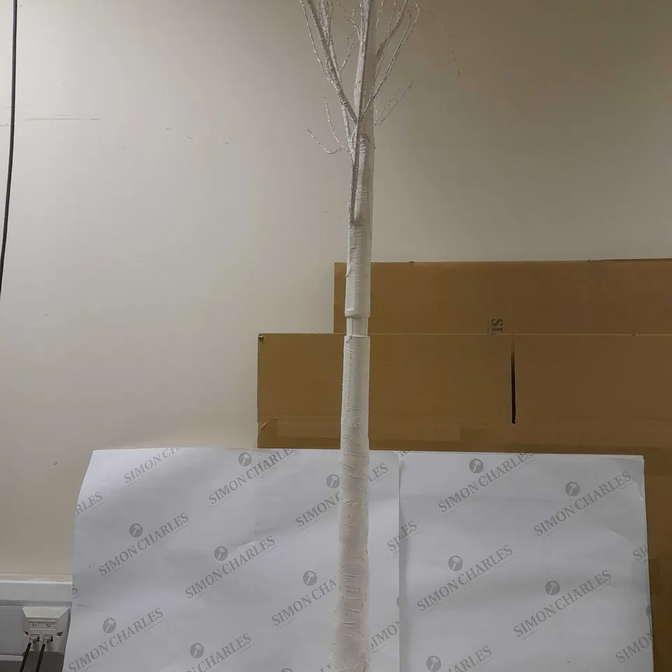 1.8M PRE-LIT WHITE BIRCH TREE