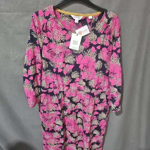 WHITE STUFF TALLIE JERSEY DRESS IN PINK - UK 16R
