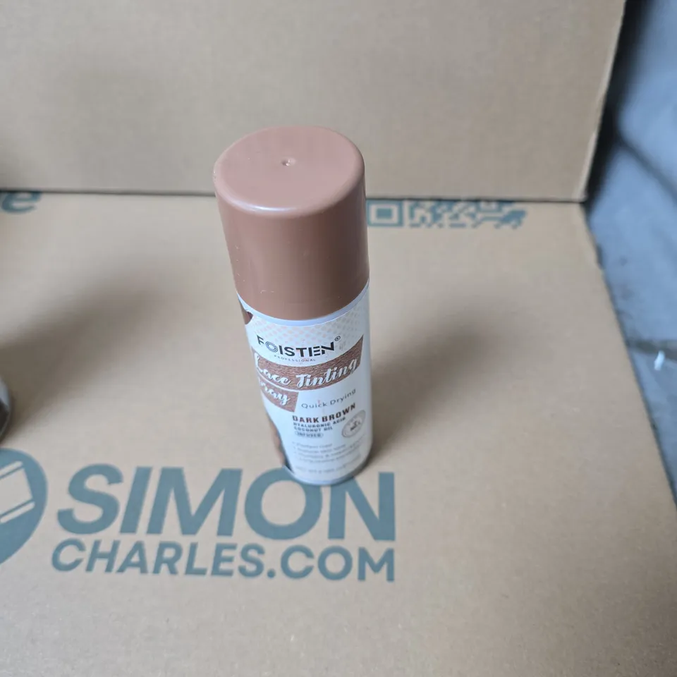 APPROXIMATELY 15 ASSORTED AEROSOLS INCLUDING CLEAR VANISH SPRAY , LACE TINTING SPRAY AND DENVER DEODORANT 