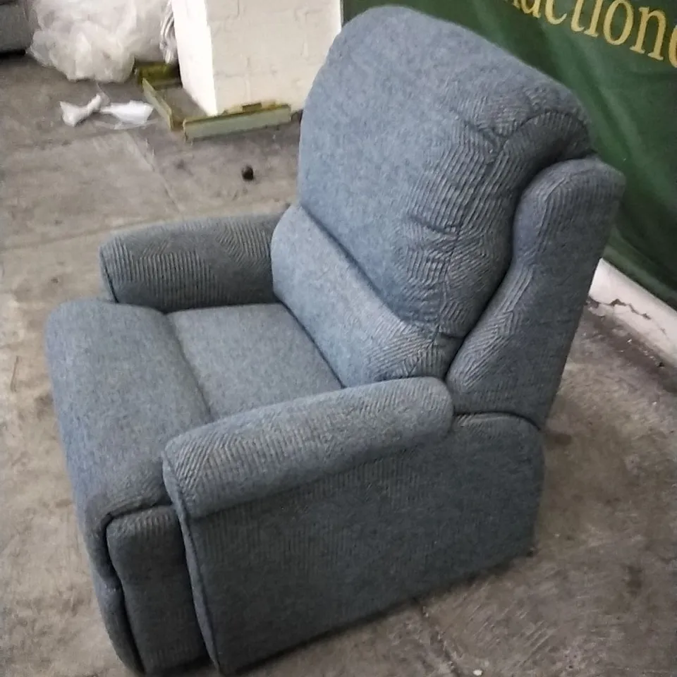 QUALITY BRITISH DESIGNED & MANUFACTURED G PLAN ARMCHAIR DARK GREY FABRIC 