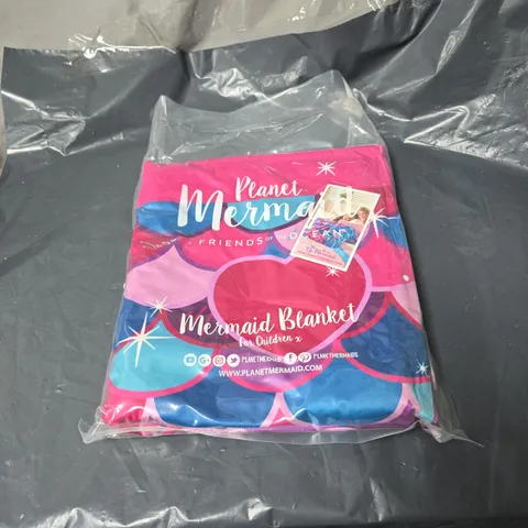 PLANET MERMAID BLANKET FOR CHILDREN, ONE SIZE UP TO 14 YEARS OLD. SEALED