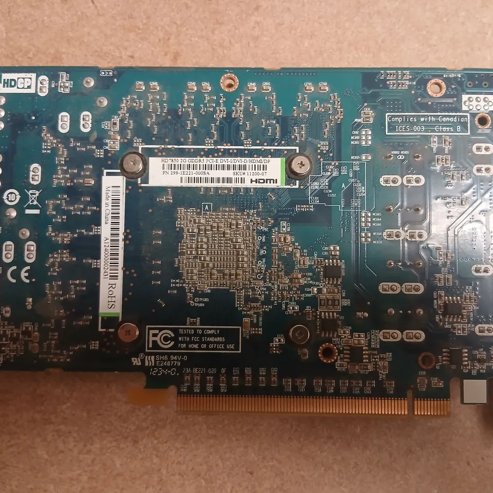 SAPPHIRE RADEON HD 7850 2GB GRAPHICS CARD – PCIE, DUAL-X COOLER