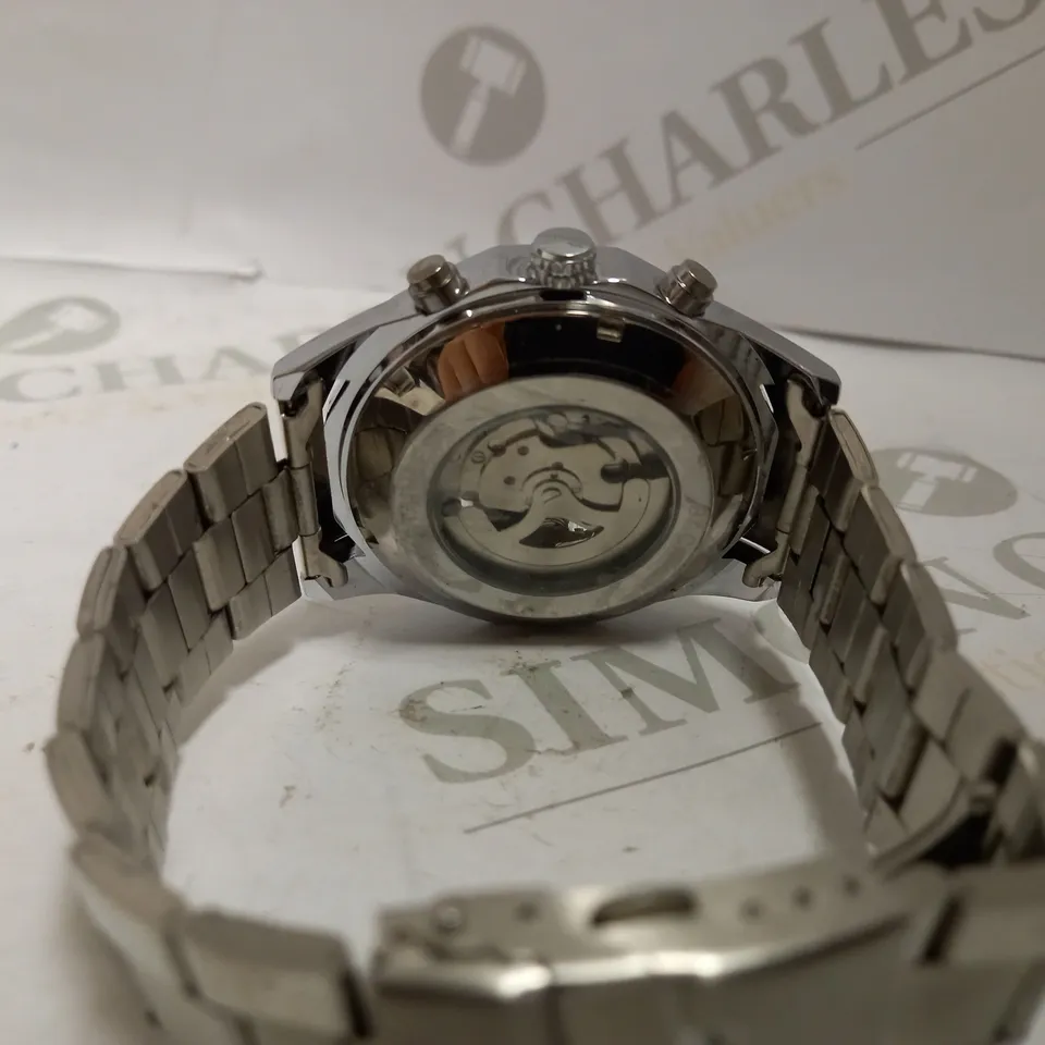 TACHYMETER TM340 STAINLESS STEEL EFFECT SKELETON WATCH