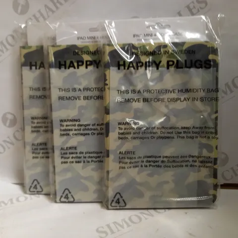 LOT OF APPROXIMATELY 8 HAPPY PLUGS IPAD MINI 4 BOOK CASES