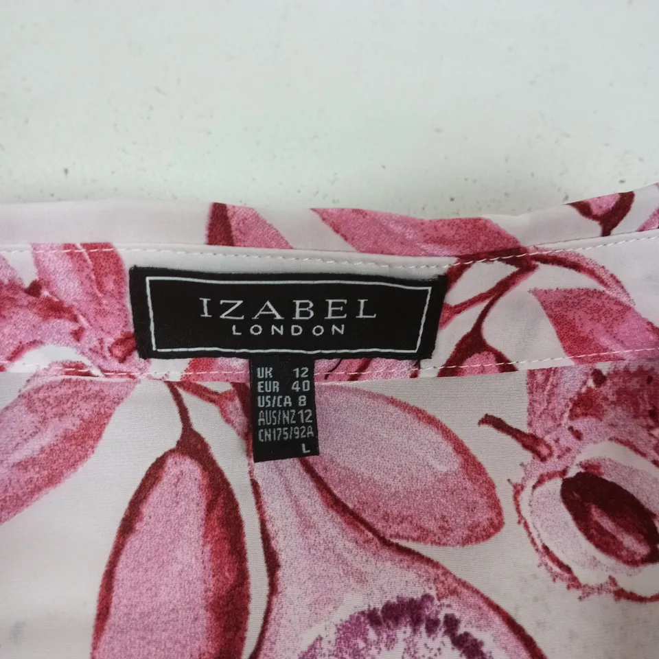 IZABEL LONDON FLORAL PRINT SHIRT – UK 12
