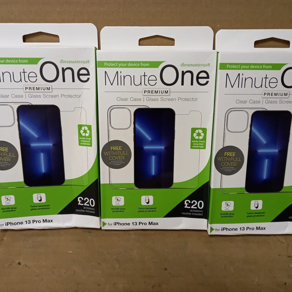 MINUTE ONE CLEAR CASE FOR IPHONE 13 PRO MAX