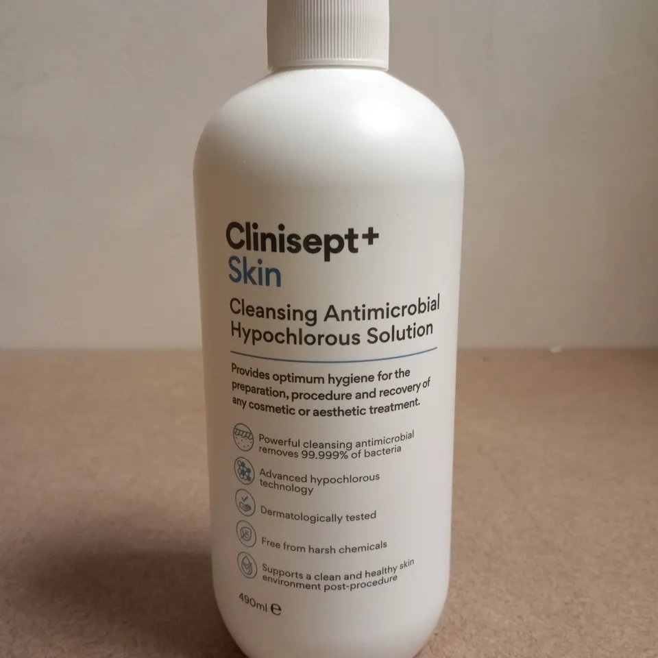 CLINISEPT+ SKIN CLEANSING ANTIMICROBIAL HYPOCHLOROUS SOLUTION (490ML)