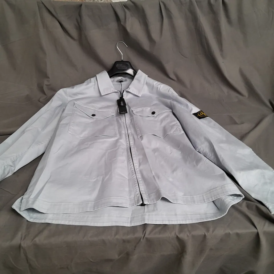 STONE ISLAND XXL LIGHT BLUE OVERSHIRT 