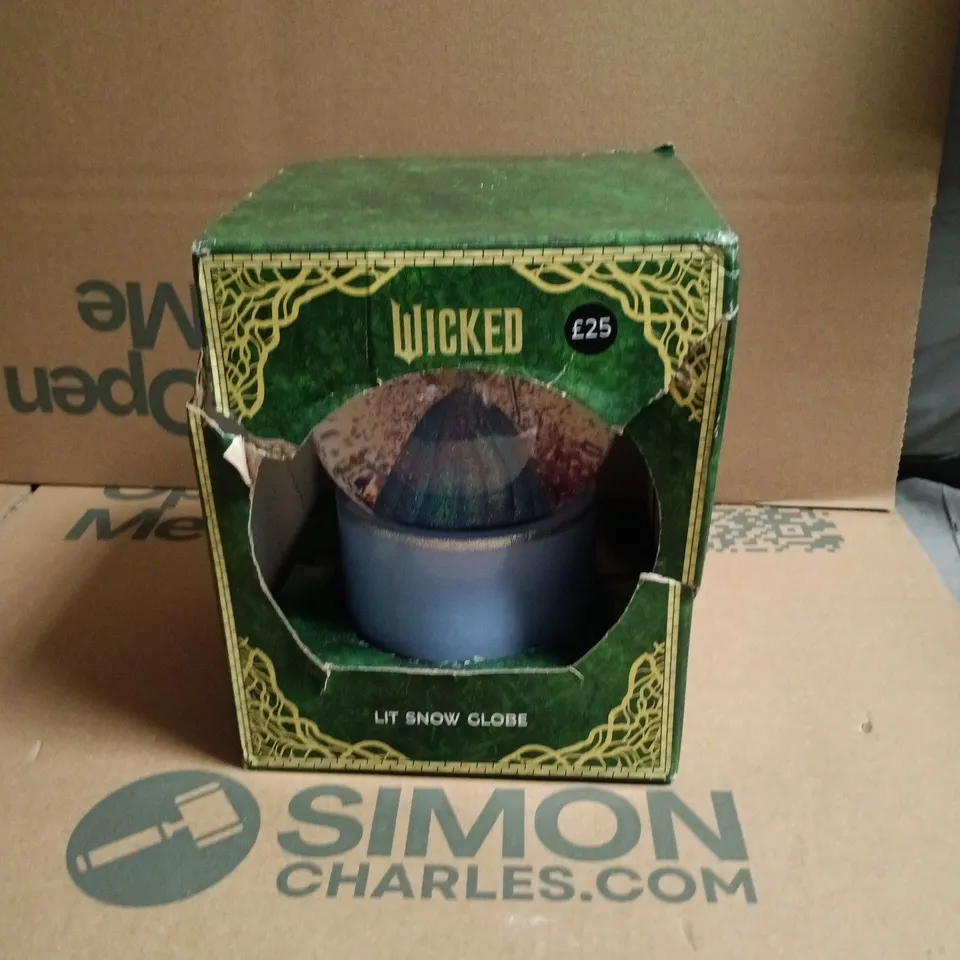 WICKED LIT SNOW GLOBE – BOXED