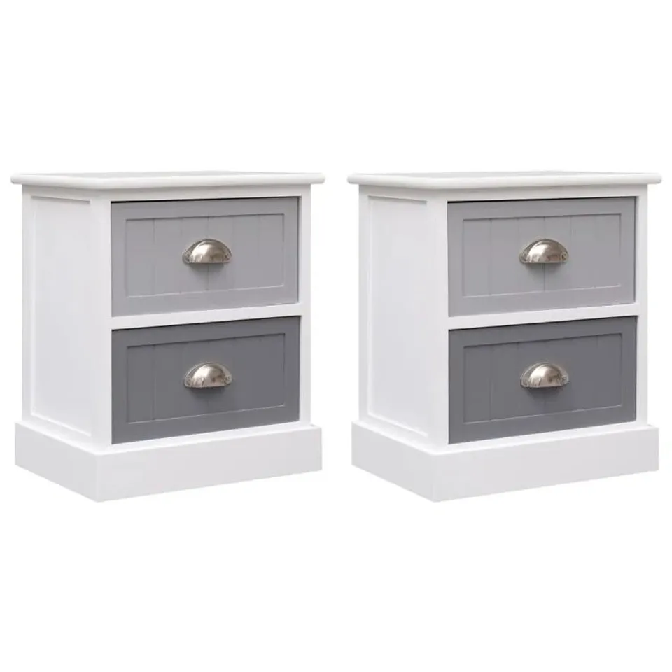 BOXED ALISSON SOLID WOOD BEDSIDE TABLE
