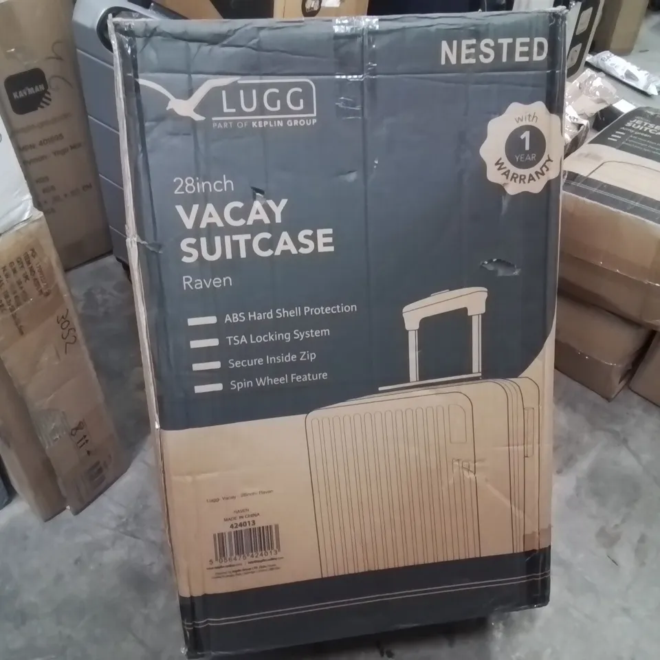 BOXED LUGG - 28INCH VACAY SUITCASE RAVEN