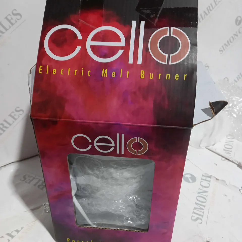 BOXED CELLO ELECTRIC MELT BURNER