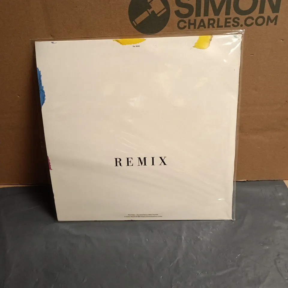 NEW ORDER TRUE FAITH REMIX VINYL