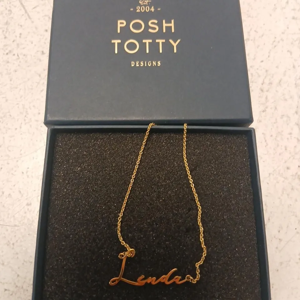 POSH TOTTY DESIGNS MAKE IT PERSONAL SCRIPT NAME NECKLACE STERLING SILVER