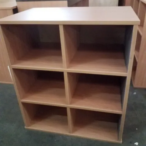 6 CUBE STORAGE UNIT IN BEECH 700×453×795MM