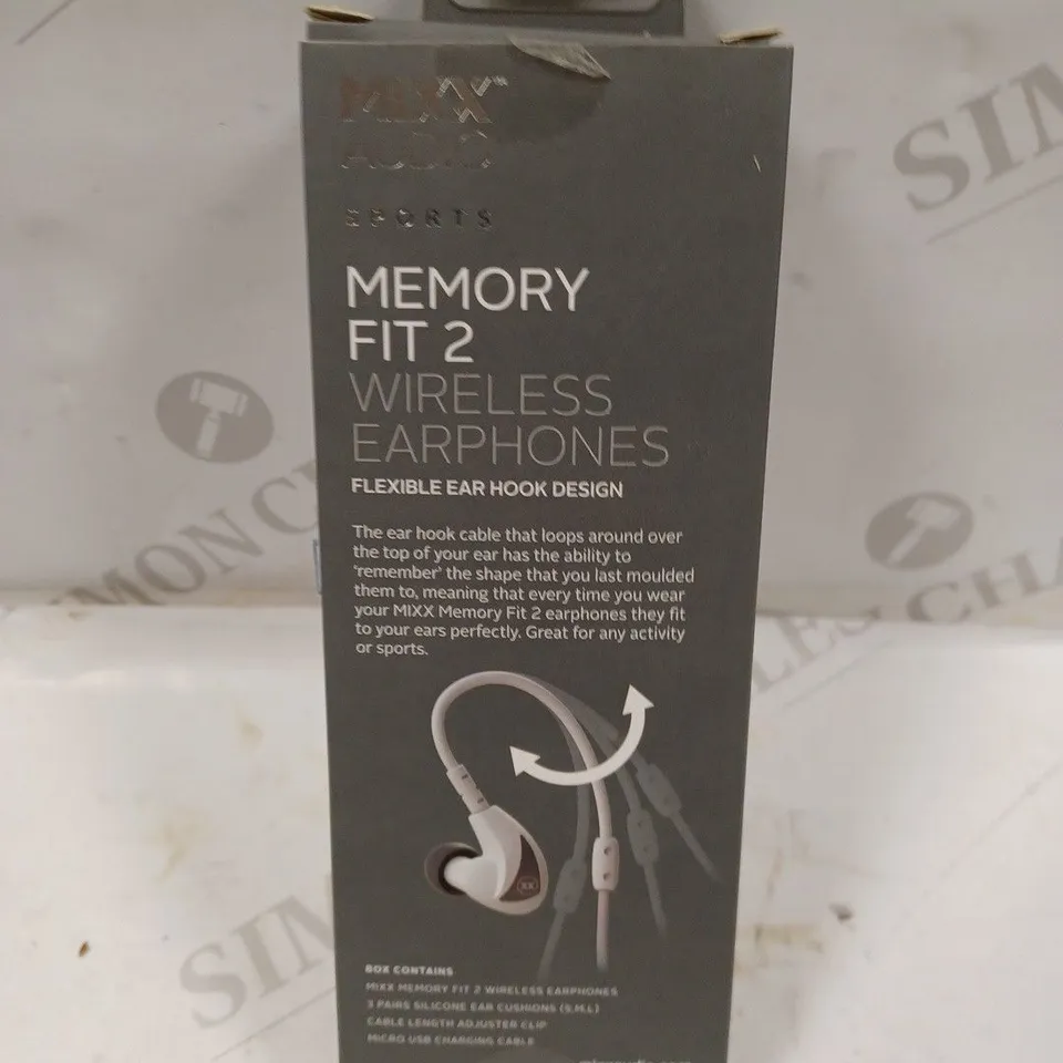 BOXED MIXX AUDIO SPORTS MEMORY FIT 2 WIRELESS EARPHONES