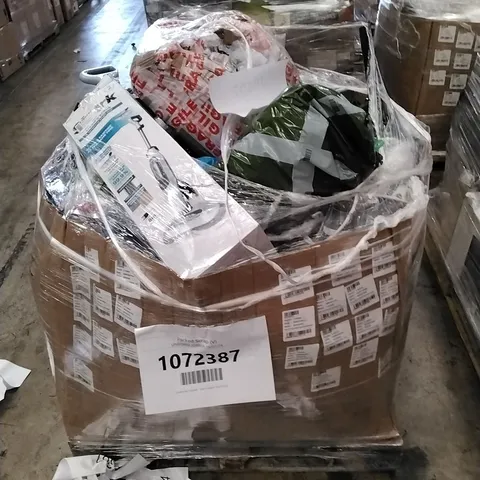 PALLET OF APPROXIMATELY 25 UNPROCESSED RAW RETURN HOUSEHOLD AND ELECTRICAL GOODS TO INCLUDE;