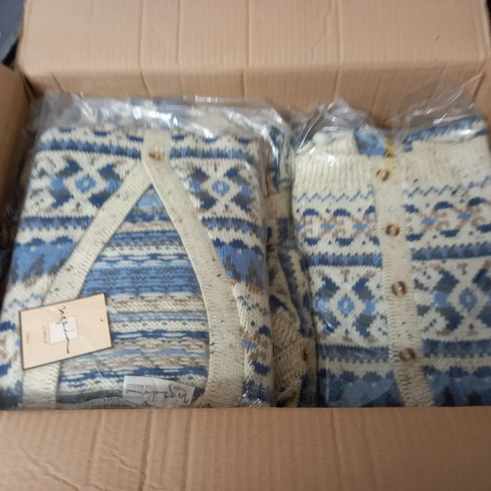 LOT OF APPROXIMATELY 15 LA MAILLE V-NECK BUTTON CARDIGANS - SIZE UNSPECIFIED