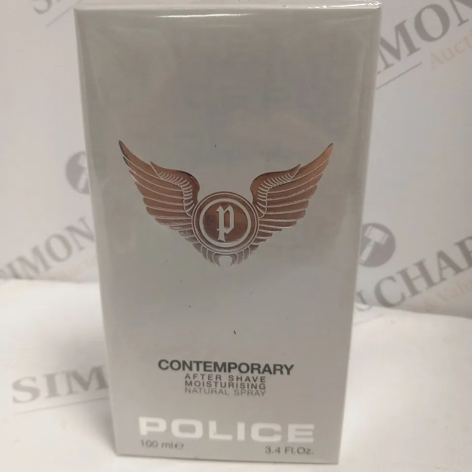 BOXED AND SEALED POLICE CONTEMPORARY AFTER SHAVE MOISTURISING NATURAL SPRAY 100ML