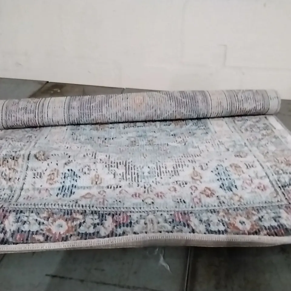 BRAND NEW PACO HOME TORRES CARPET IN BLUE - 80X150CM