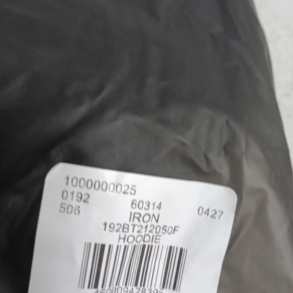 FEAR OF GOD ESSENTIALS IRON HOODIE – BLACK – UK SIZE S