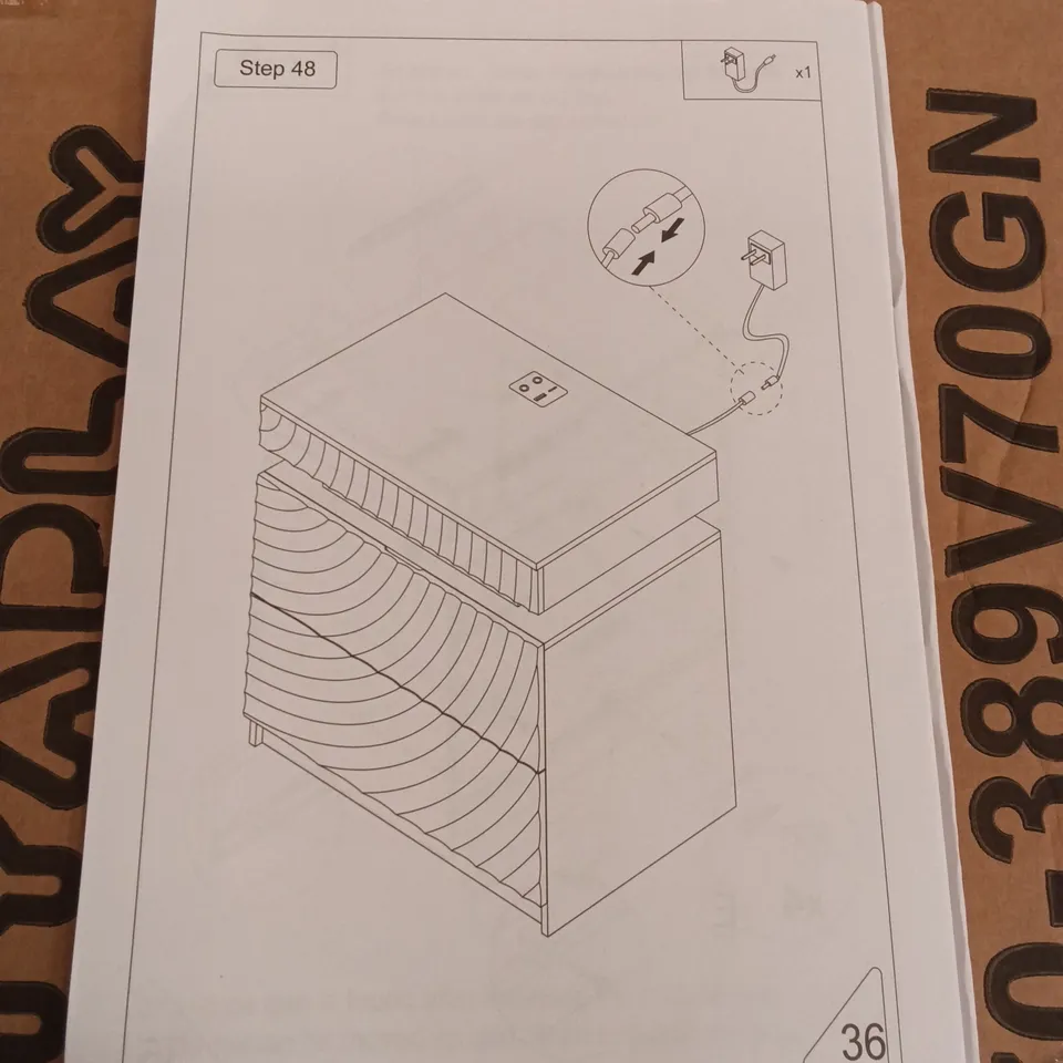 BOXED MODERN BEDSIDE TABLE (1 BOX)
