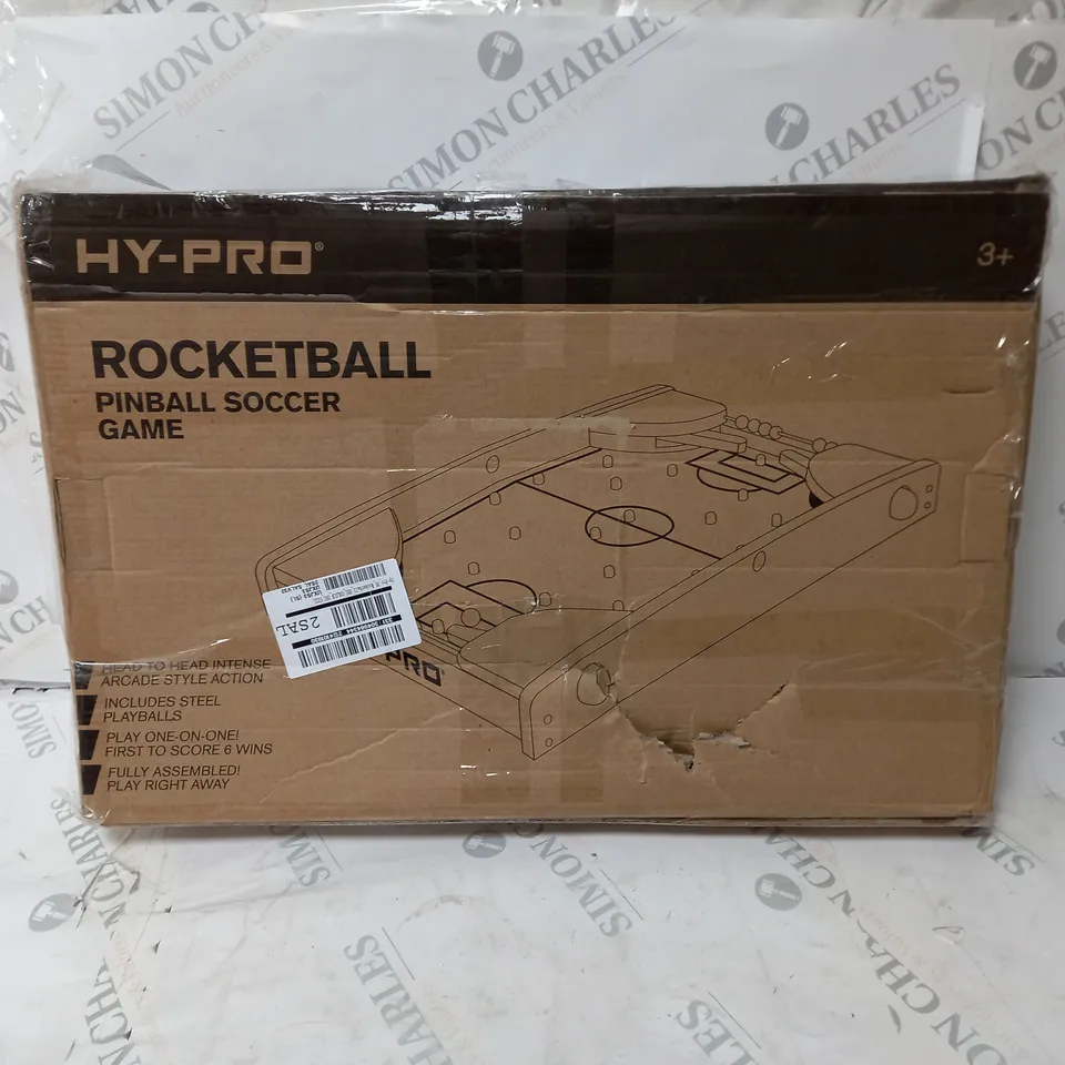 BOXED HY-PRO ROCKETBALL 20 INCH PINBALL SOCCER GAME 