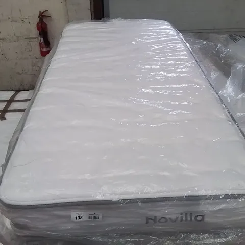 QUALITY BAGGED NOVILLA 25CM ORTHO MEMORY FOAM POCKET SPRUNG MATTRESS - 90CM SINGLE