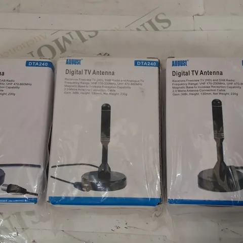 LOT OF 3 AUGUST DIGITAL TV ANTENNA 