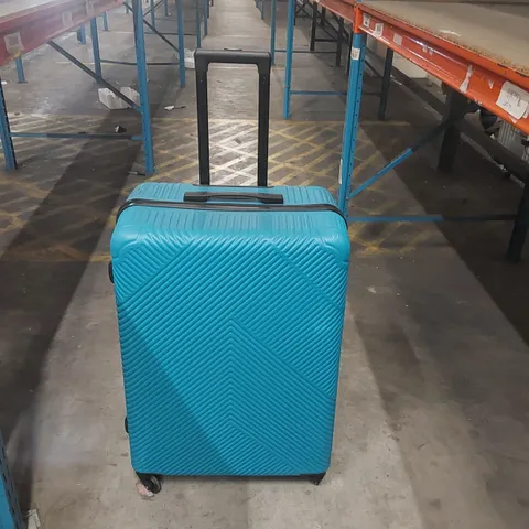 DESIGNER BLUE HARD SHELL SUITCASE SET