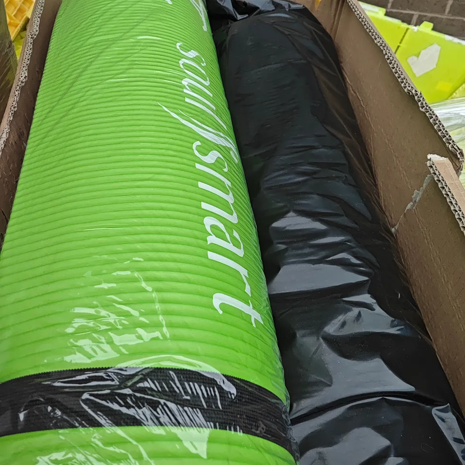 BOX OF APPROXIMATELY 5 SOUL SMART EXERCISE MAT - PARROT GREEN